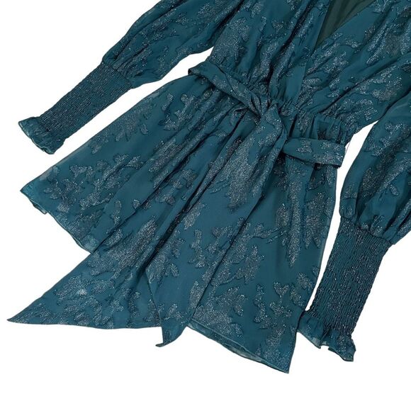 House of Harlow 1960 x REVOLVE Sumner Mini Dress in Deep Teal - Picture 4 of 8